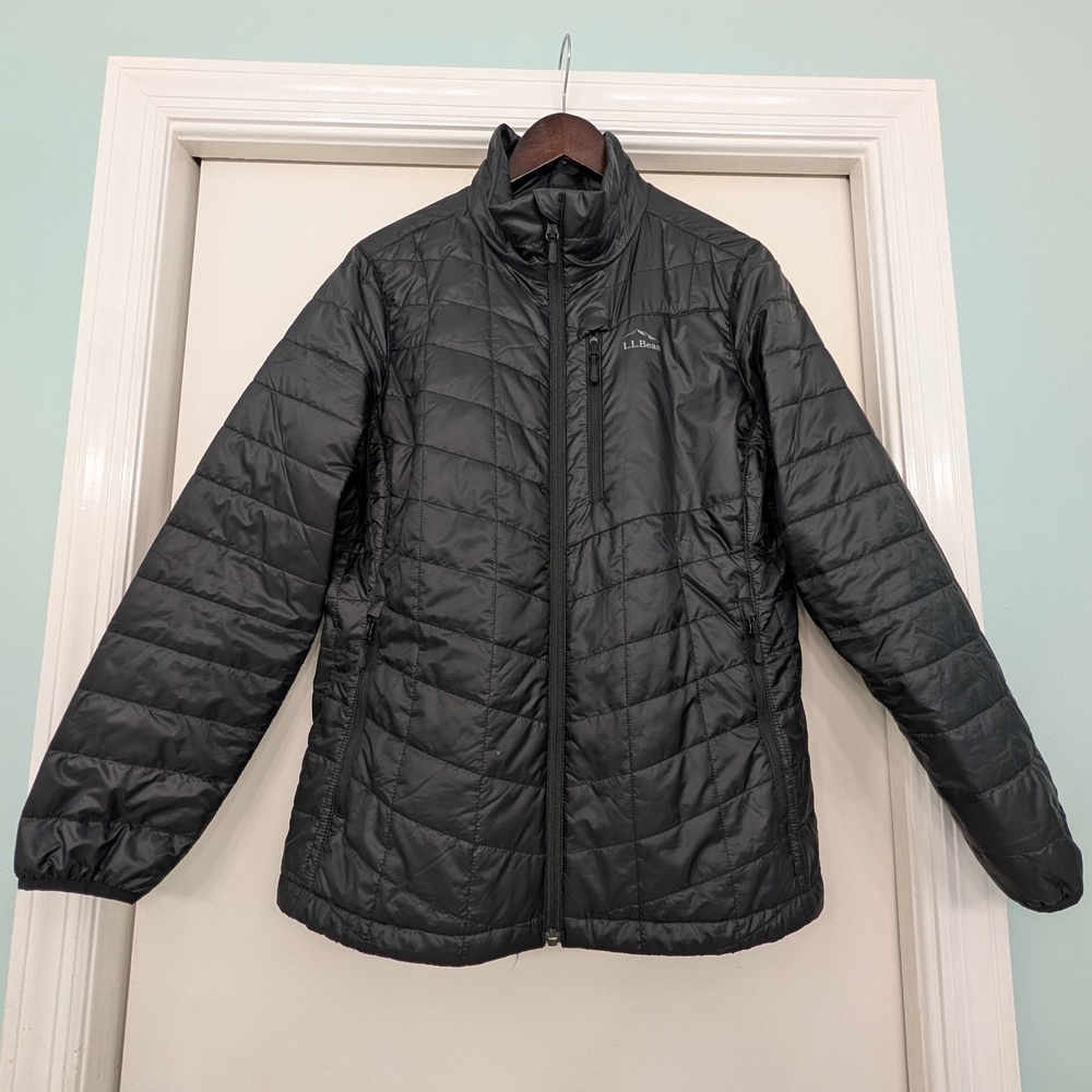 L.L. Bean Black PrimaLoft Packaway Jacket